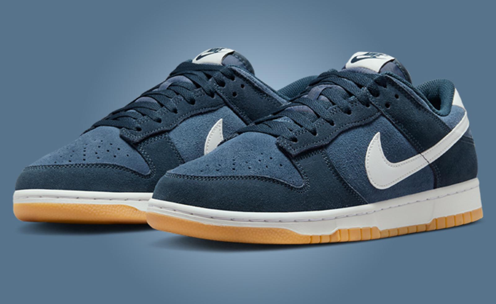 Nike Dunk Low Suede Armory Navy Gum