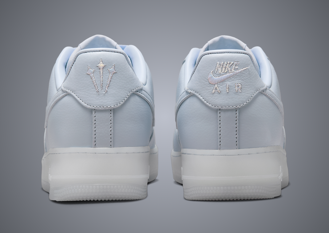 Drake x Nike Air Force 1 Low Certified Lover Boy Palest Purple Heel