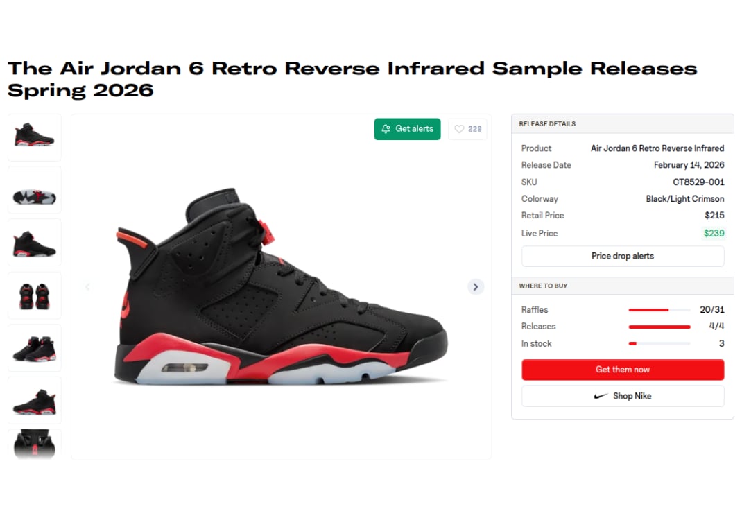 Air Jordan 6 Infrared Salesman