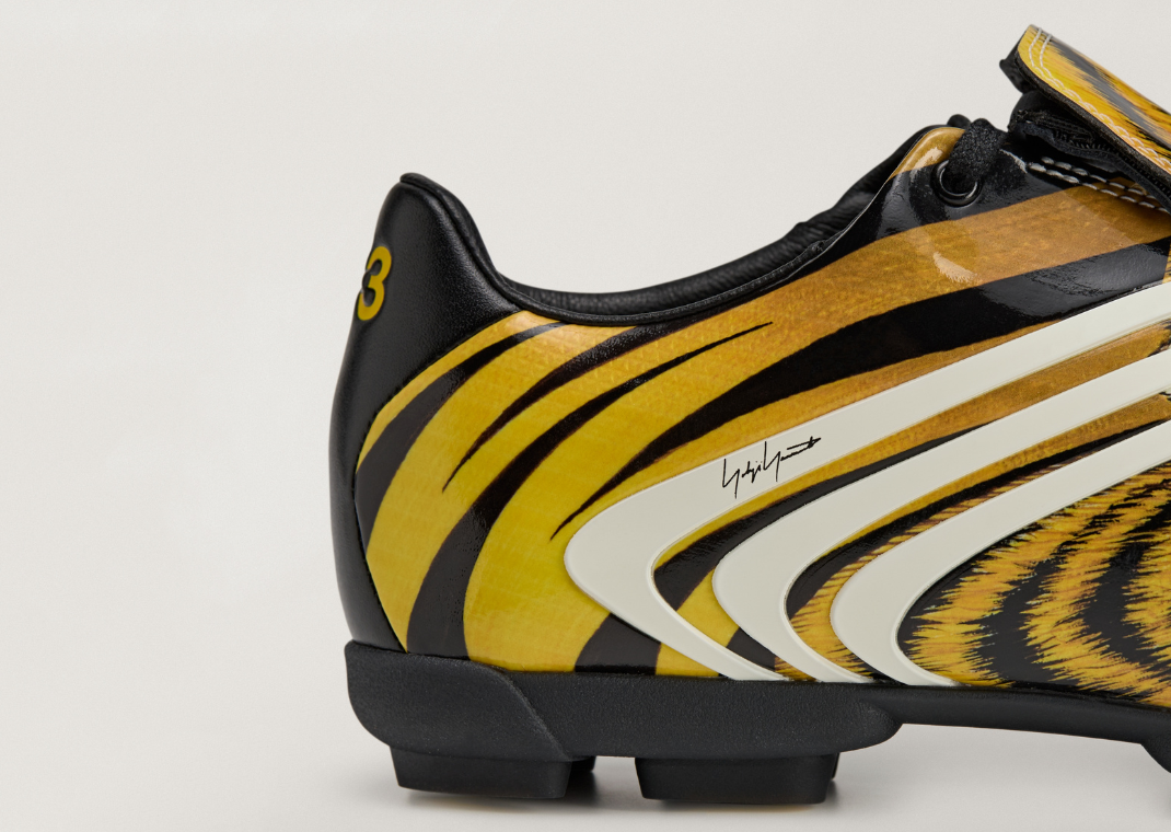 Y-3 adidas F50 Tunit Gold Tiger - Heel Detail