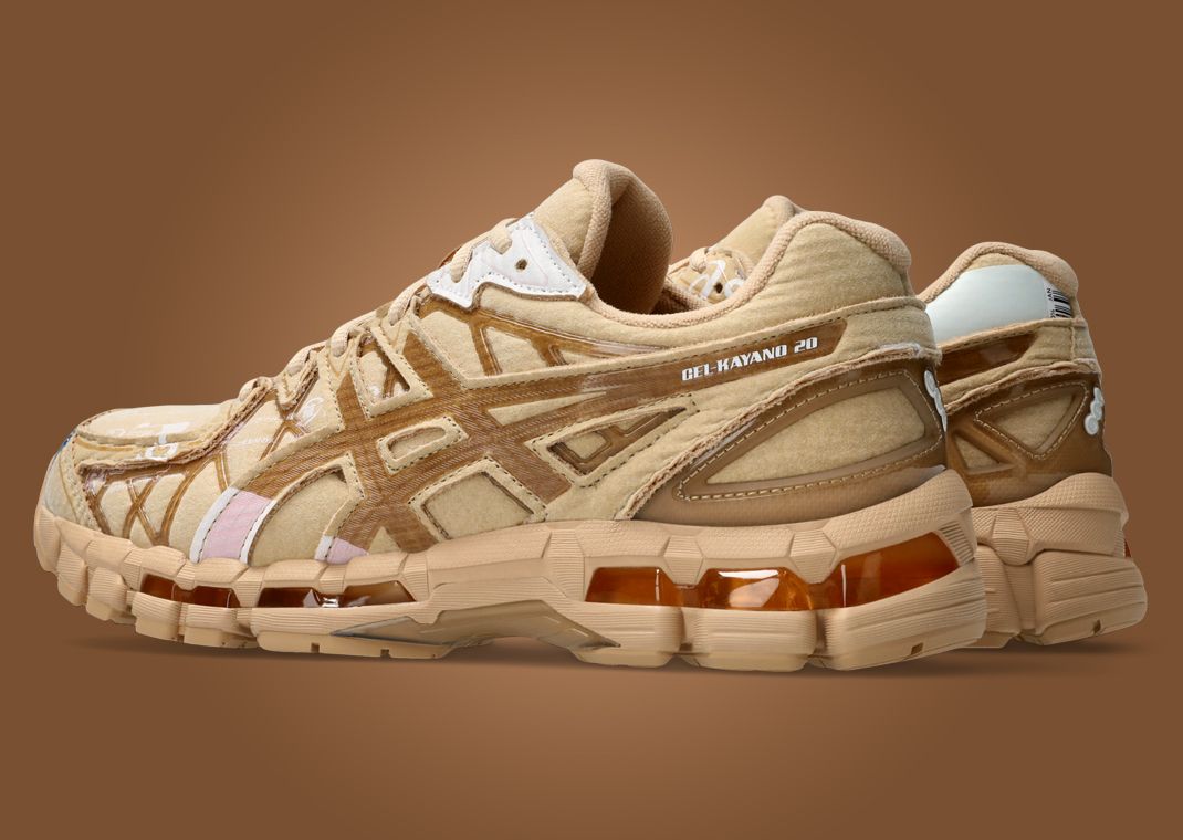 doublet x Asics Gel-Kayano 20 Cardboard Heel Angle