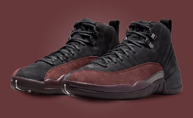 The A Ma Maniere x Air Jordan 12 Retro Black Burgundy Crush Releases February 2023