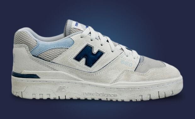 The New Balance 550 Distressed White Grey Releases May 12th