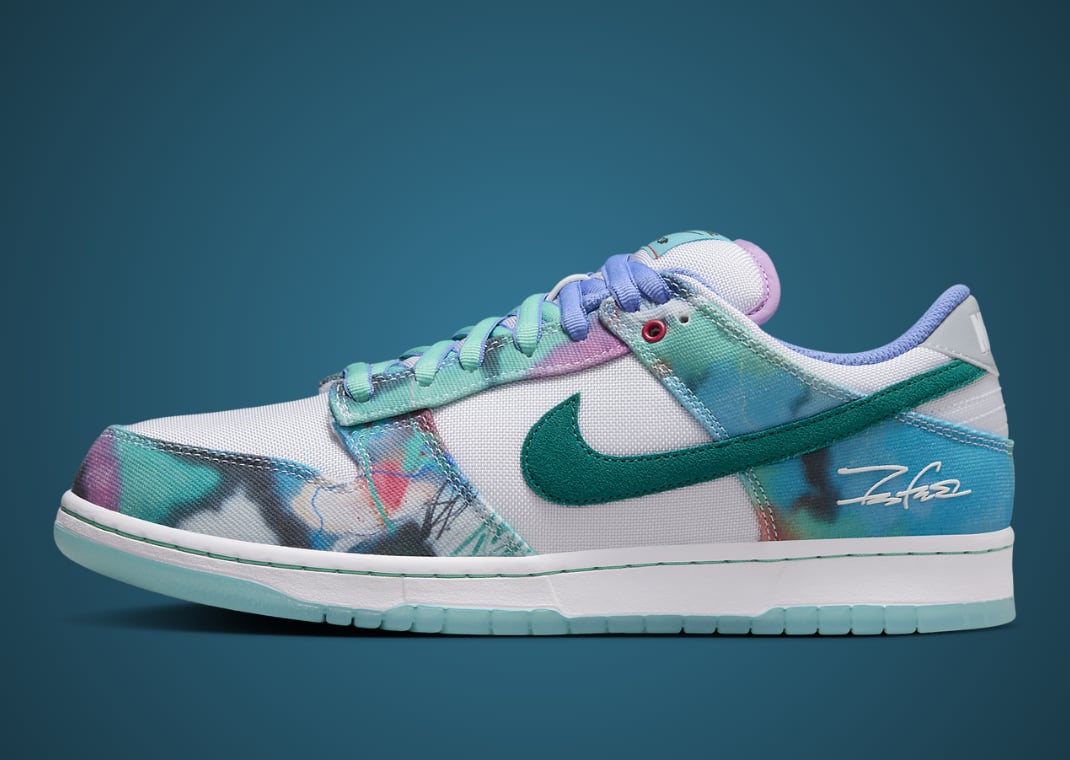 Futura x Nike SB Dunk Low Bleached Aqua