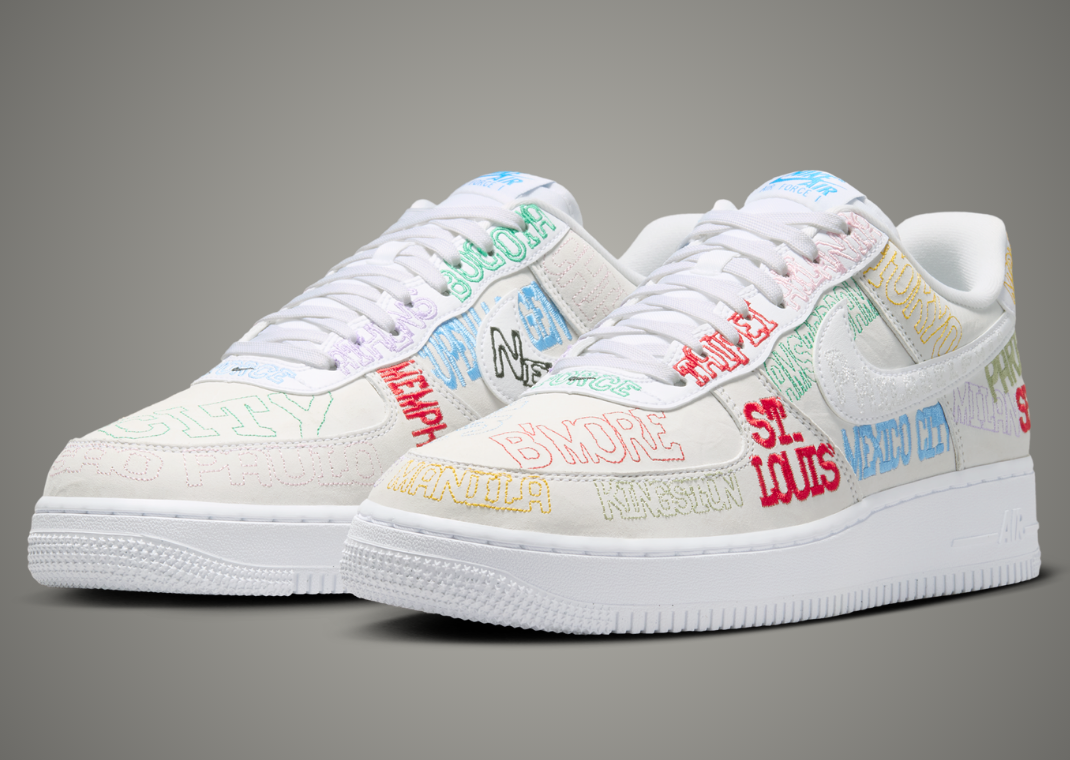 Nike Air Force 1 Low World Tour White pair