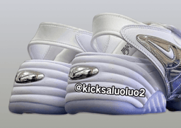 AMBUSH x Nike Air Adjust Force Slide White Silver Heel