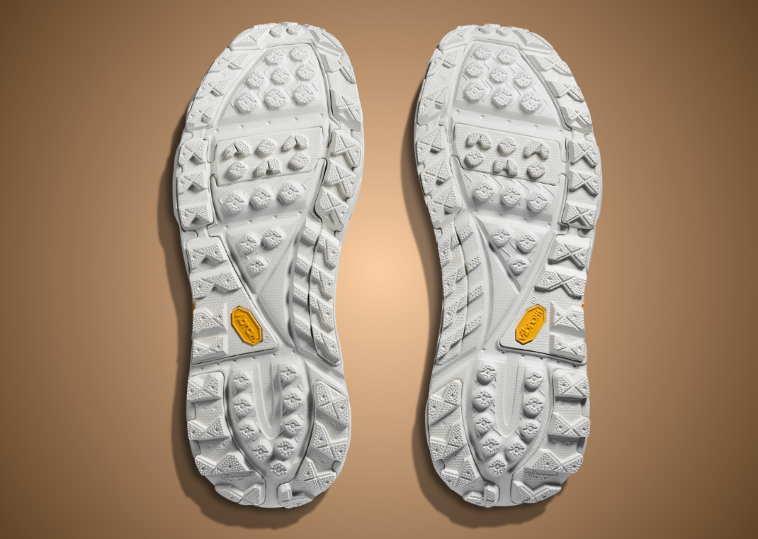 Hoka Tor Summit+ Cowprint White - Bottom