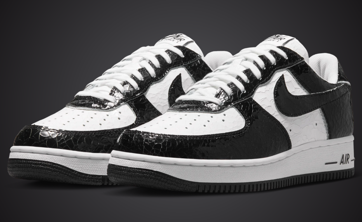 Nike Air Force 1 '01 Cracked Leather Black