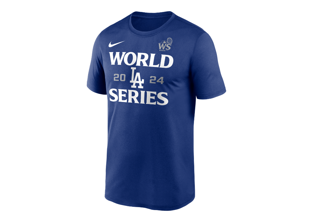 Los Angeles Dodgers 2024 World Series Authentic Collection Legend Men's Nike Dri-FIT MLB T-Shirt