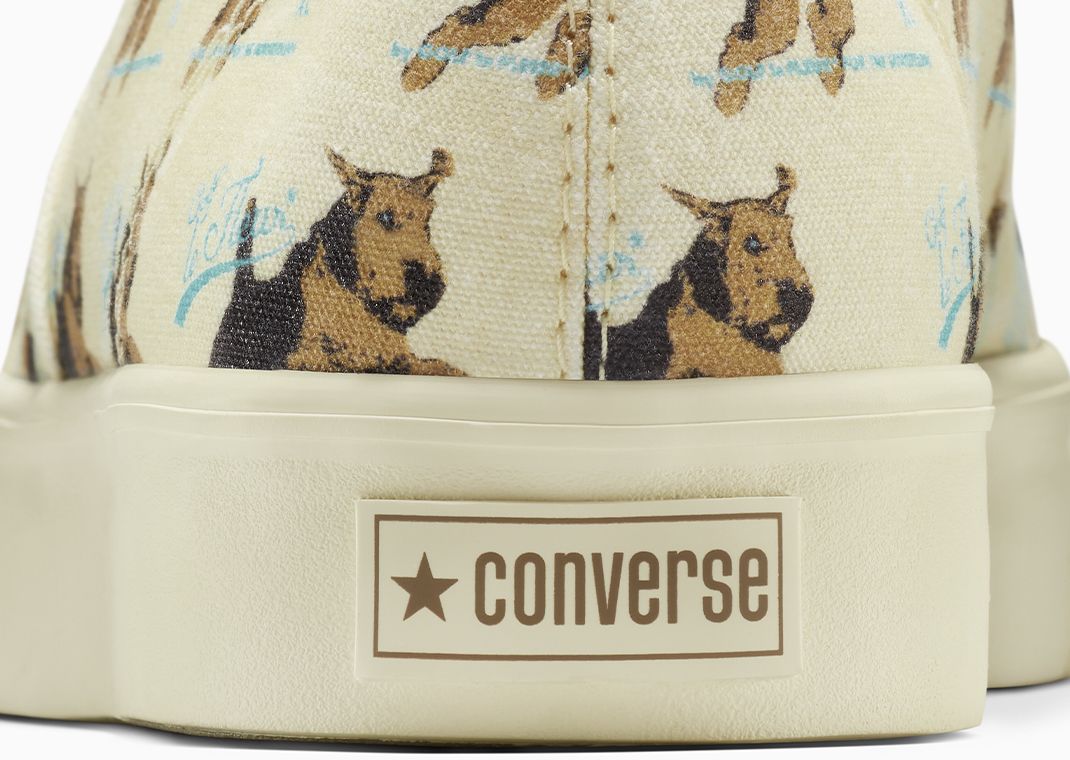 Tyler, The Creator x Converse Naut-1 Pastel Yellow Bright Gold Heel Detail