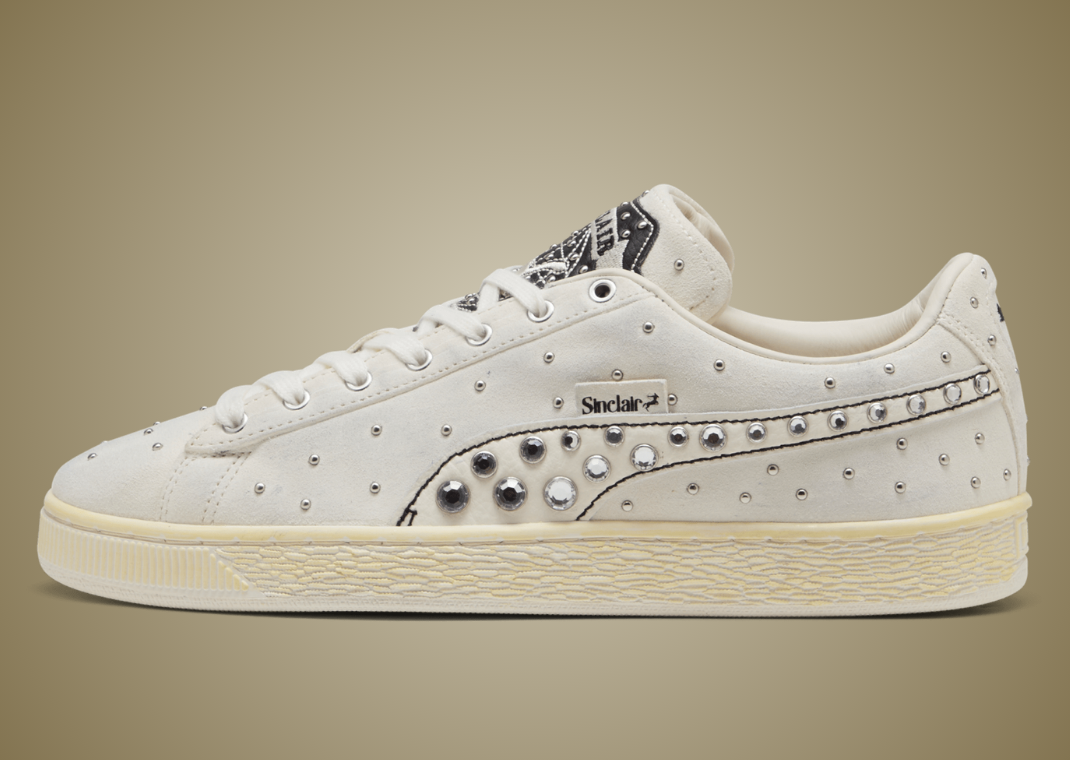 Sinclair x Puma Suede White - Lateral