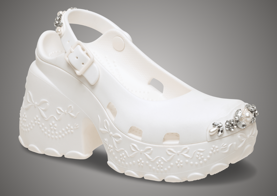 Simone Rocha x Crocs Ballerina Platform Oyster -Angle