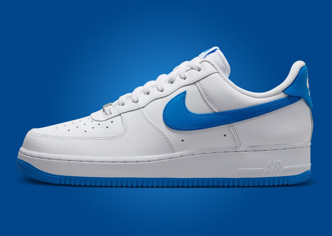 Nike Air Force 1 Low EasyOn White Hyper Royal Lateral