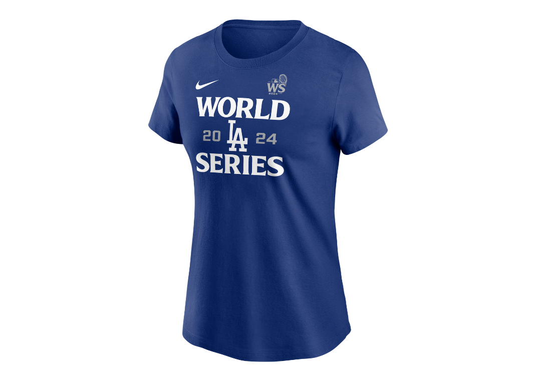 Los Angeles Dodgers 2024 World Series Authentic Collection Women's Nike MLB T-Shirt