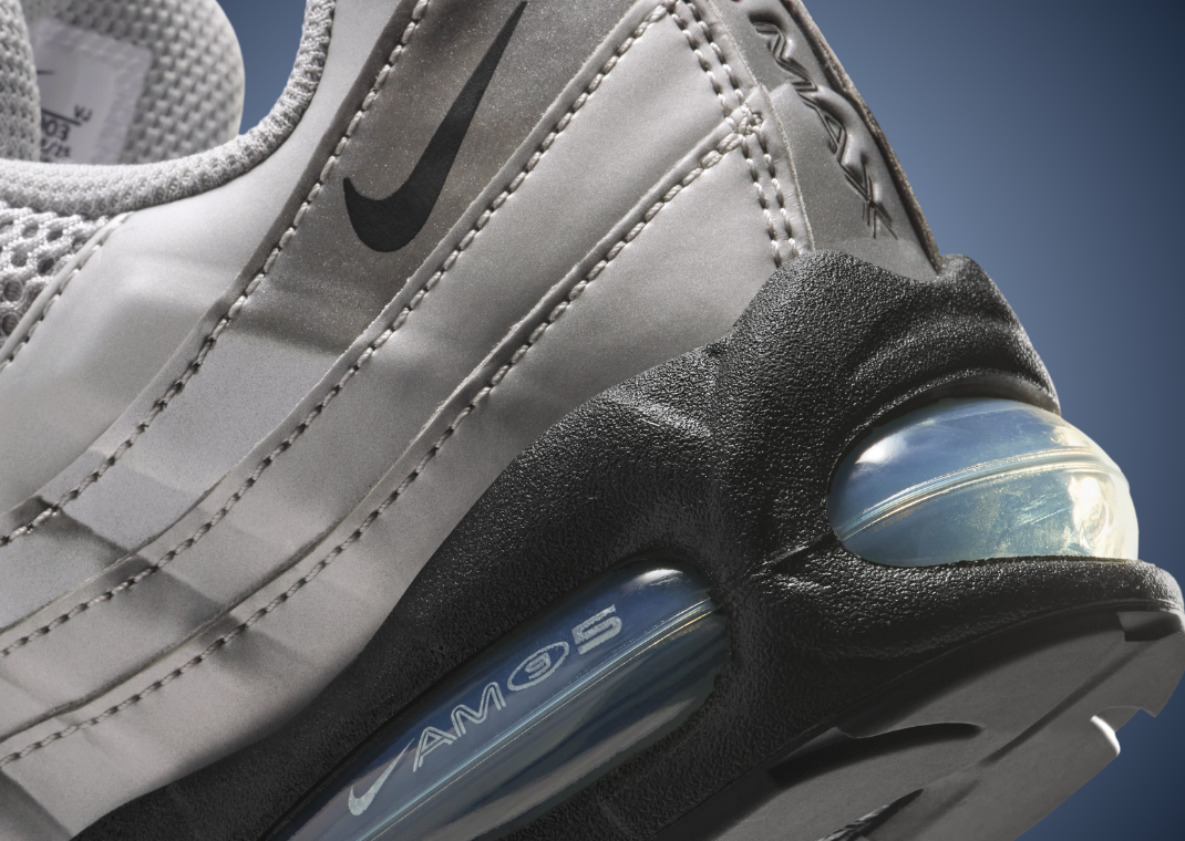 Nike Air Max 95 Big Bubble Total 90 Metallic Silver Heel Detail
