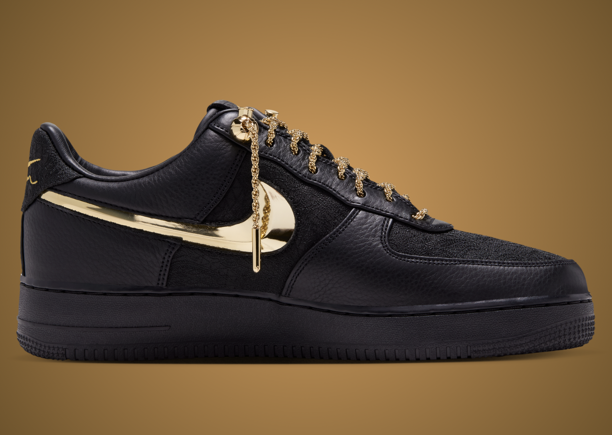 Victor Solomon x Nike Air Force 1 ASW Black - Medial