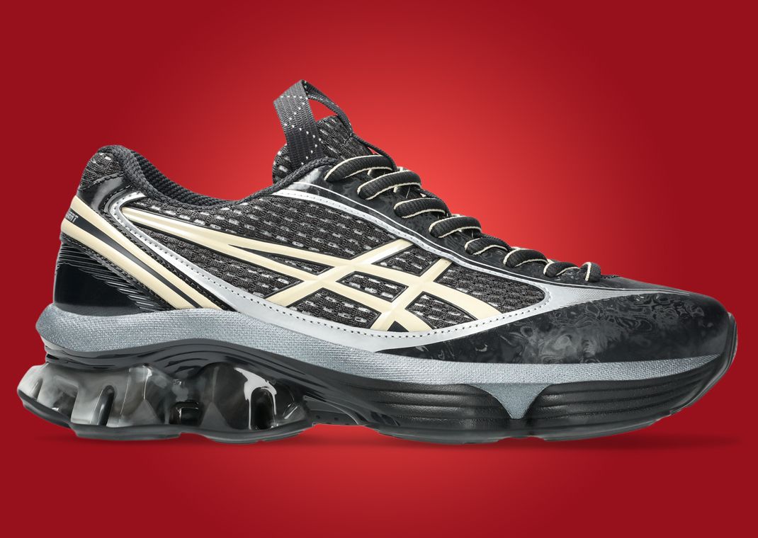 Kiko Kostadinov x Asics US6-S Gel-Kinetic Fluent Black Lateral