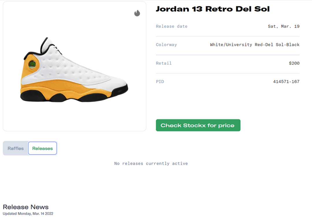 Air Jordan 13 Del Sol Release Guide