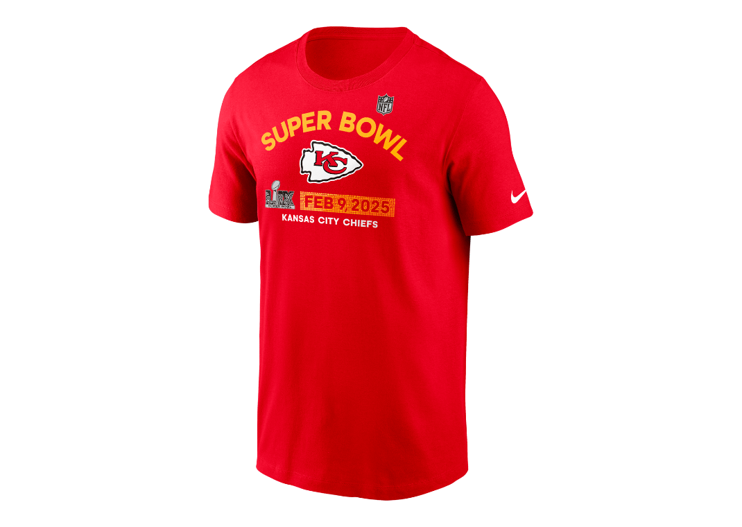 Kansas City Chiefs Super Bowl LIX Bound Team Logo Men's Nike NFL T-Shirt