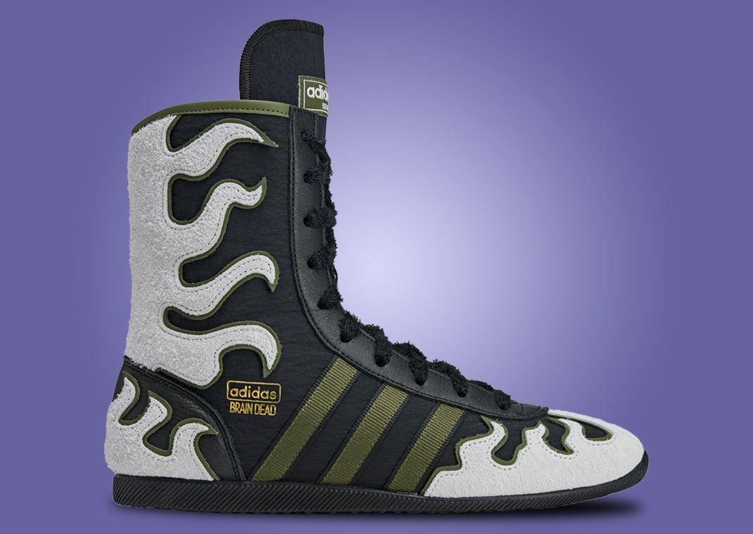Brain Dead x adidas Japan Hi Core Black Lateral