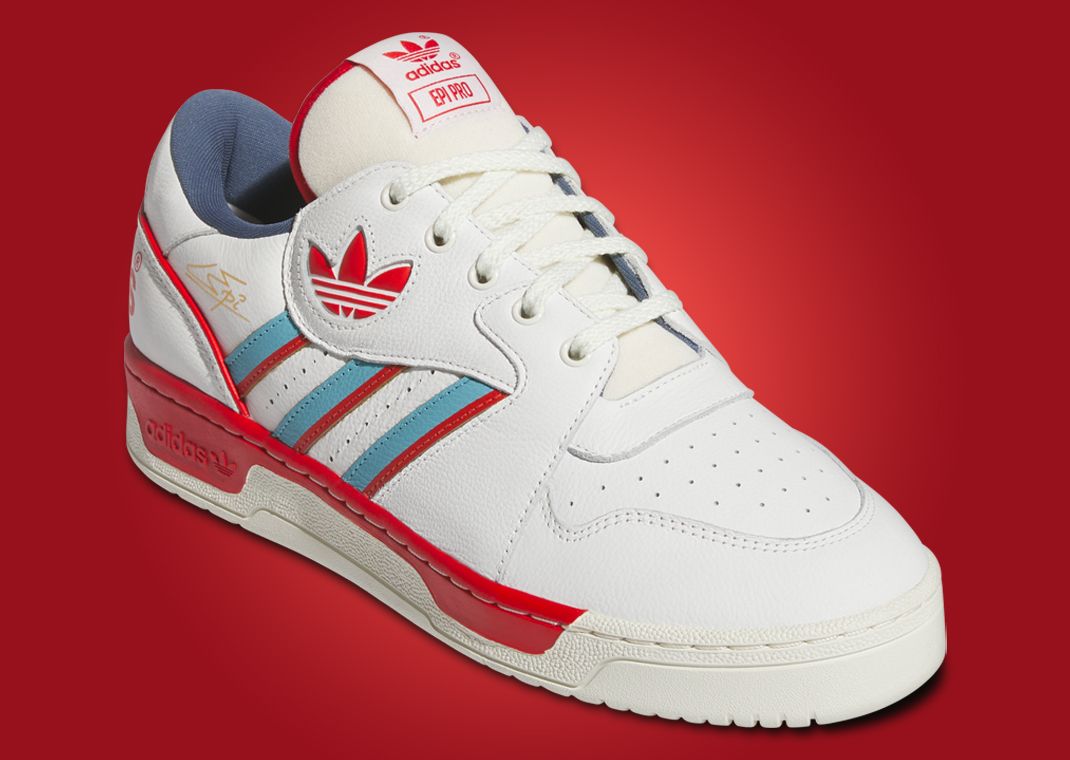 adidas Epi Pro Low White Blue Red Angle