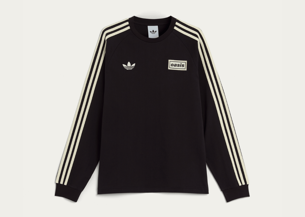 Oasis x adidas Tour 3-Stripes Longsleeve Tee Black