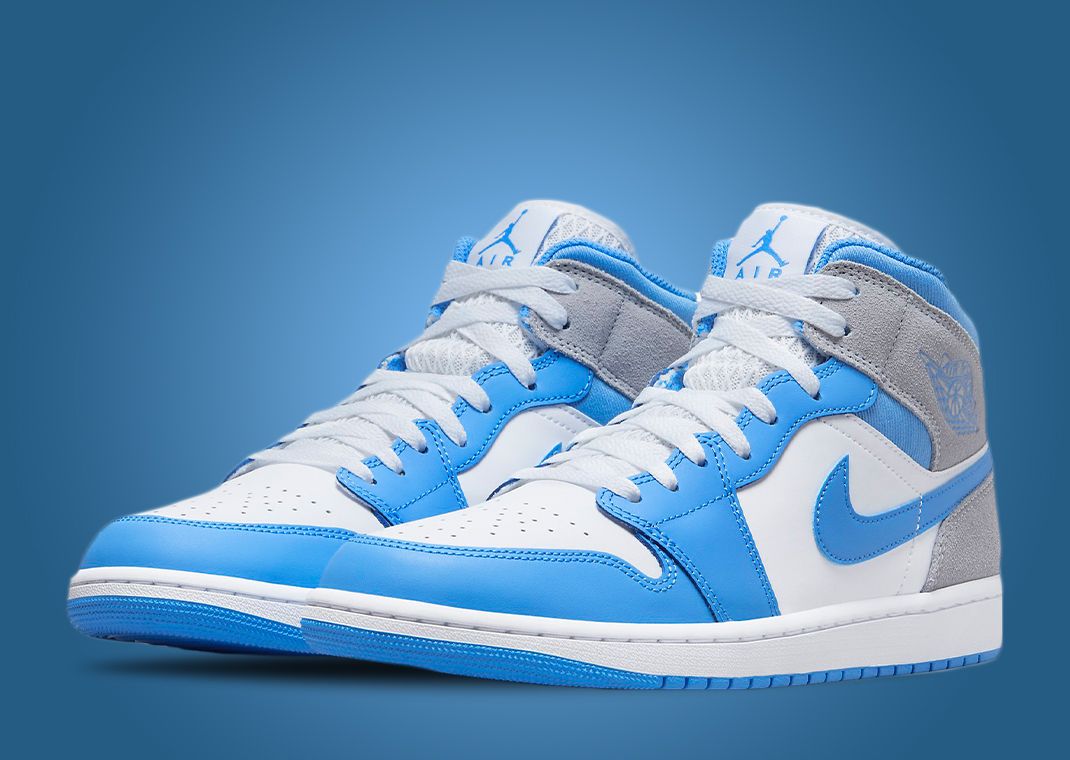 Air Jordan 1 Mid University Blue Stealth