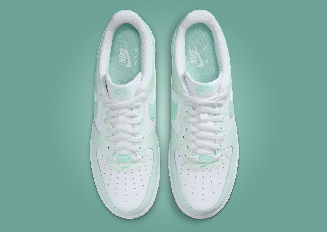 white and mint air force