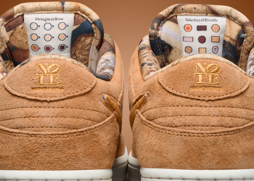 NOTE Manchester x Nike SB Dunk Low Brew and Biscuits - Back Detail