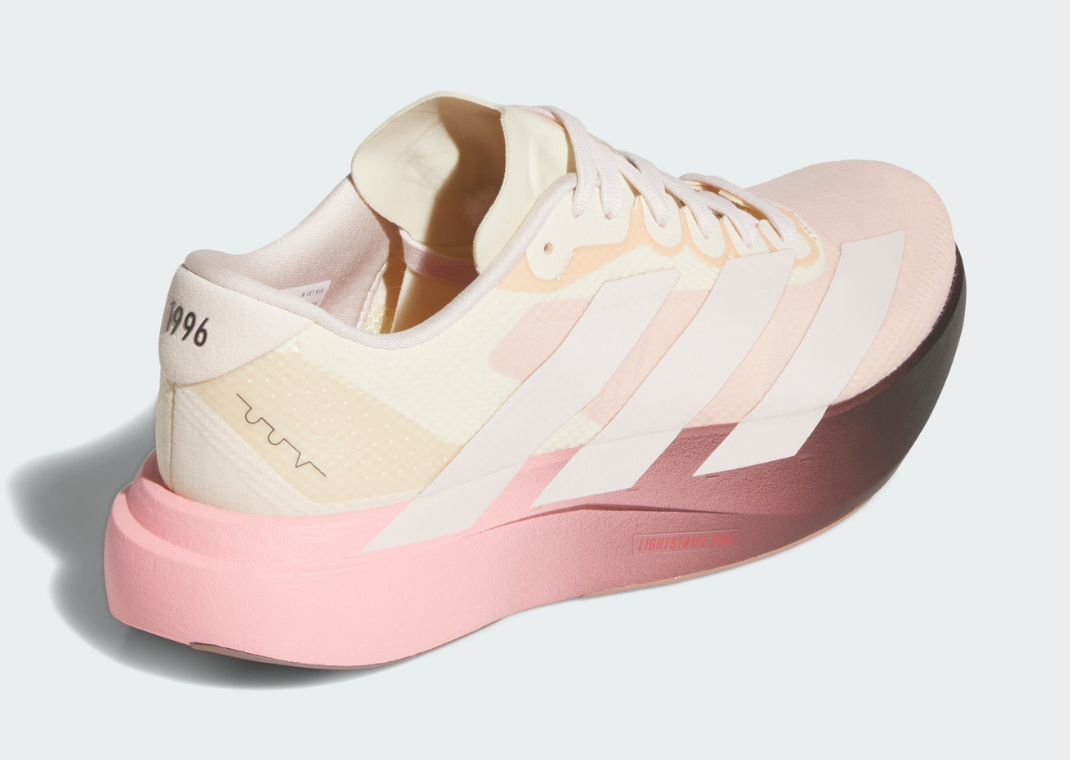 The Whitaker Group x adidas Adizero Evo SL Do Not Duplicate 404 Day Peachtree Cream - Heel Angle