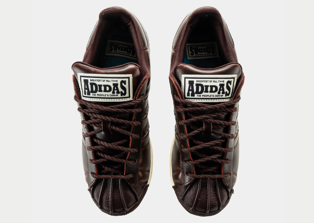 Shoe Palace x Muhammad Ali x adidas Superstar Brown - Top