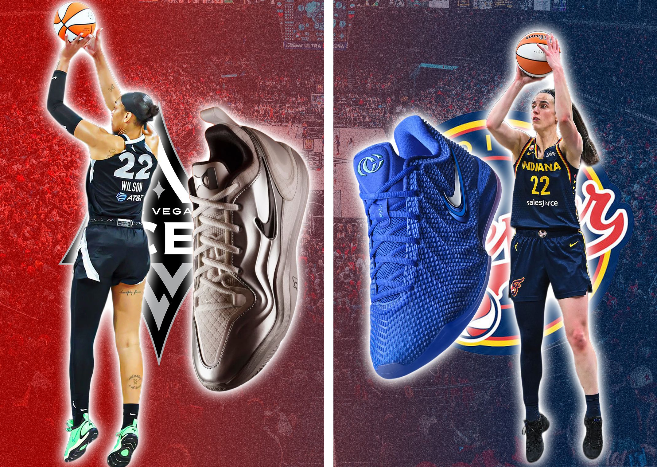 Las Vegas Aces versus Indiana Fever