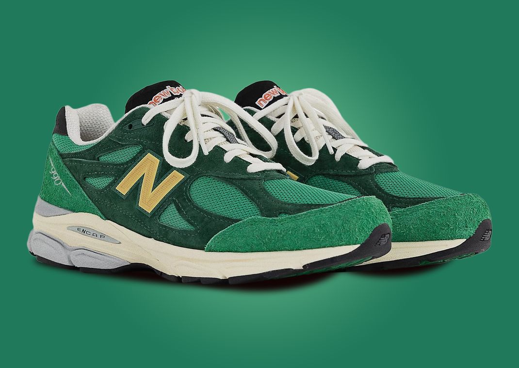 New Balance 990v3 Made In USA By Teddy Santis Green Yellow