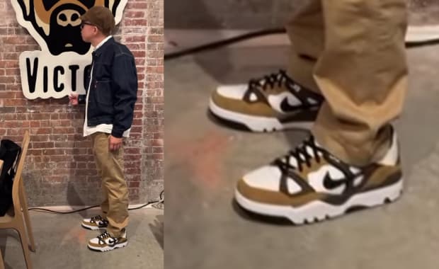Nigo Wearing His Collaborative Nike Air Force 3 Low Escape