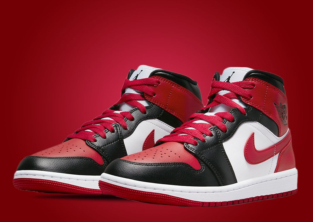Air Jordan 1 Mid "Bred Toe" (W)