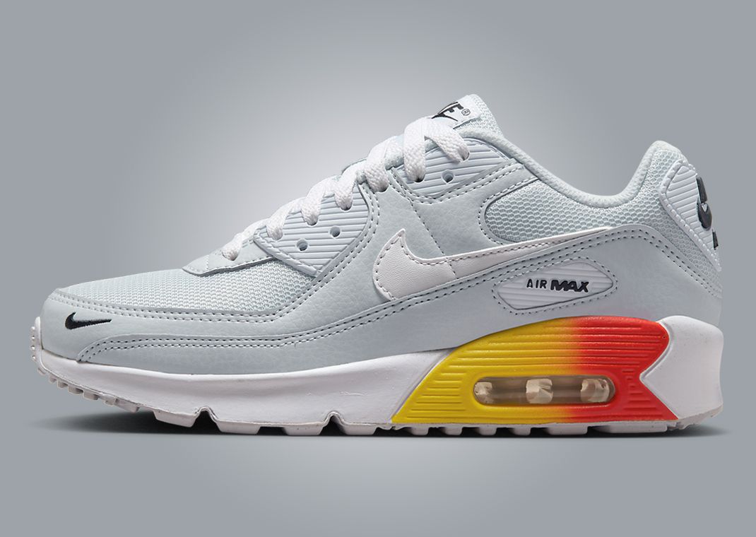 Nike Air Max 90 NN Gradient Wedge Pure Platinum (GS) Lateral