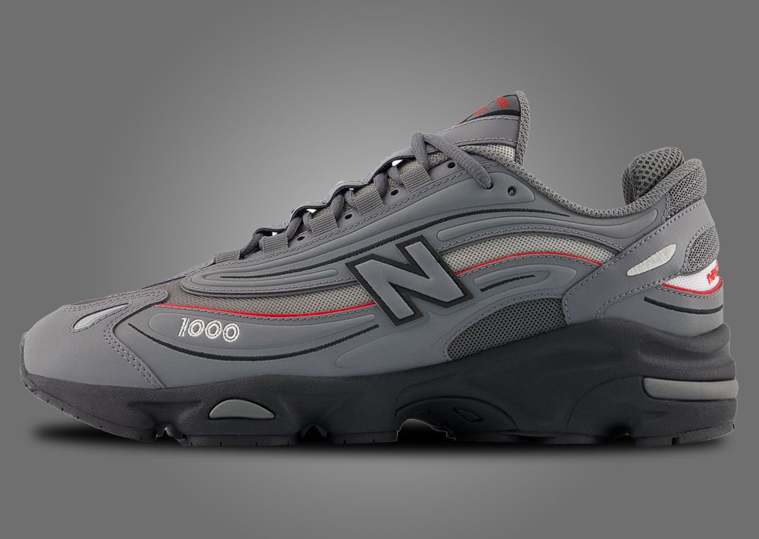 New Balance 1000 Grey Red Lateral