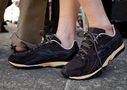 AURALEE x New Balance 204L Brown Angle