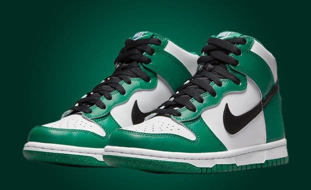 This Kids Exclusive Nike Dunk High Comes In Celtics Colors
