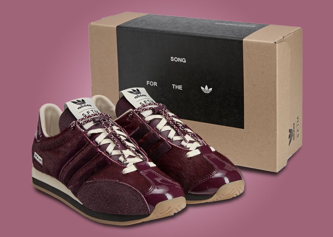 SFTM x adidas Country OG Maroon Packaging