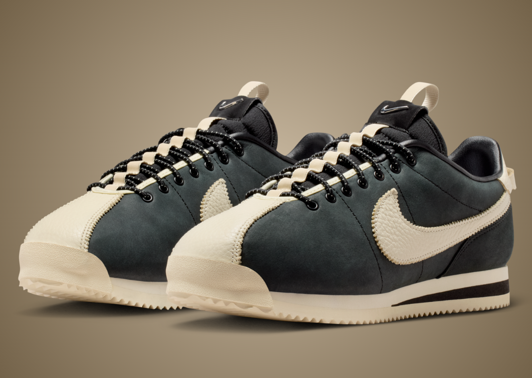 SWDC x Nike Cortez Black (W) - Angle