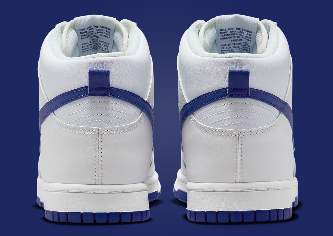 Nike Dunk High White Concord Back
