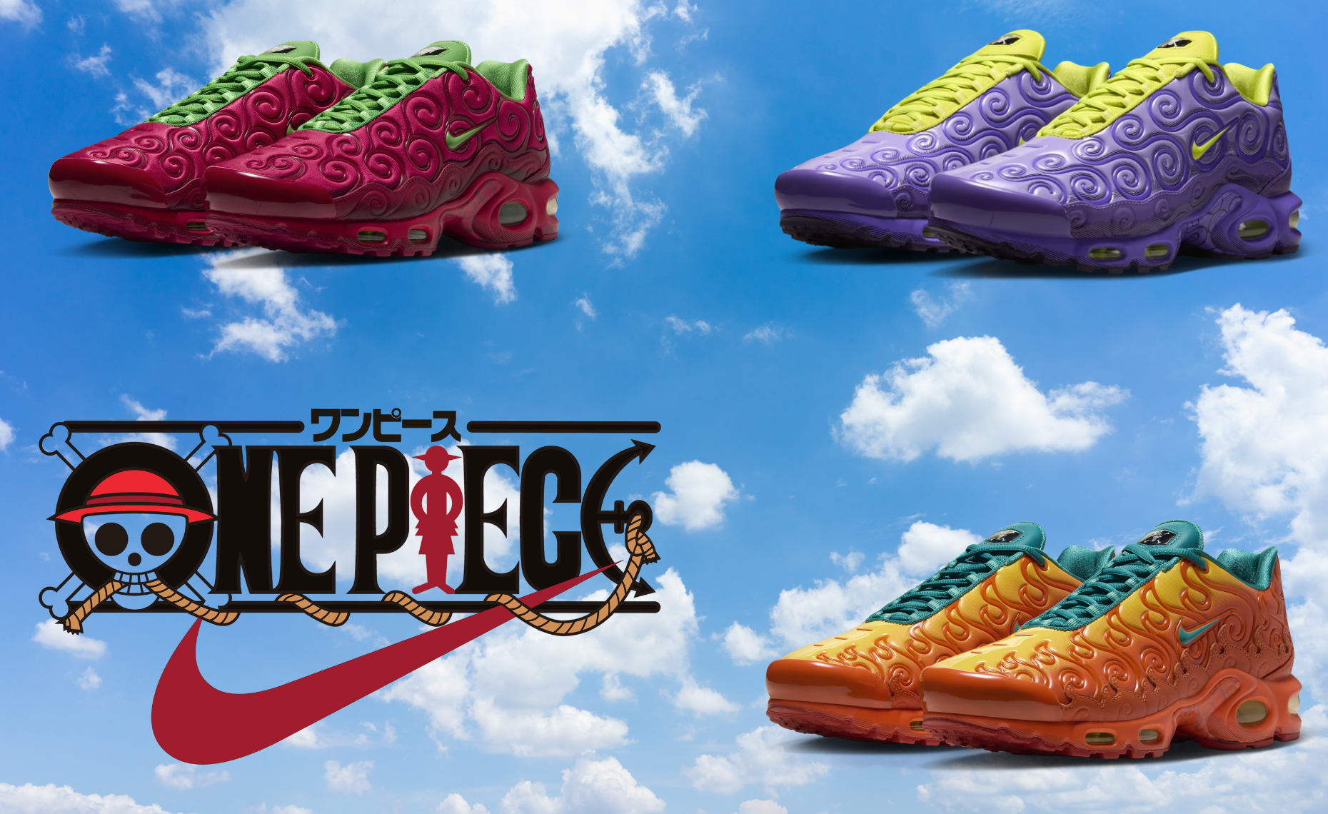 Nike’s One Piece Air Max Plus Devil Fruits Collection Releases September 2026
