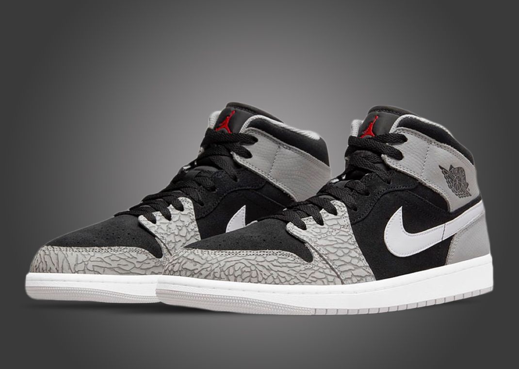 Air Jordan 1 Mid Elephant Print