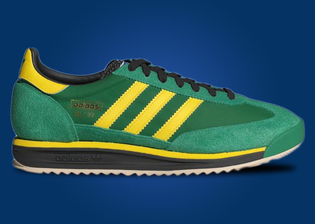 adidas SL 72 Green Yellow Lateral