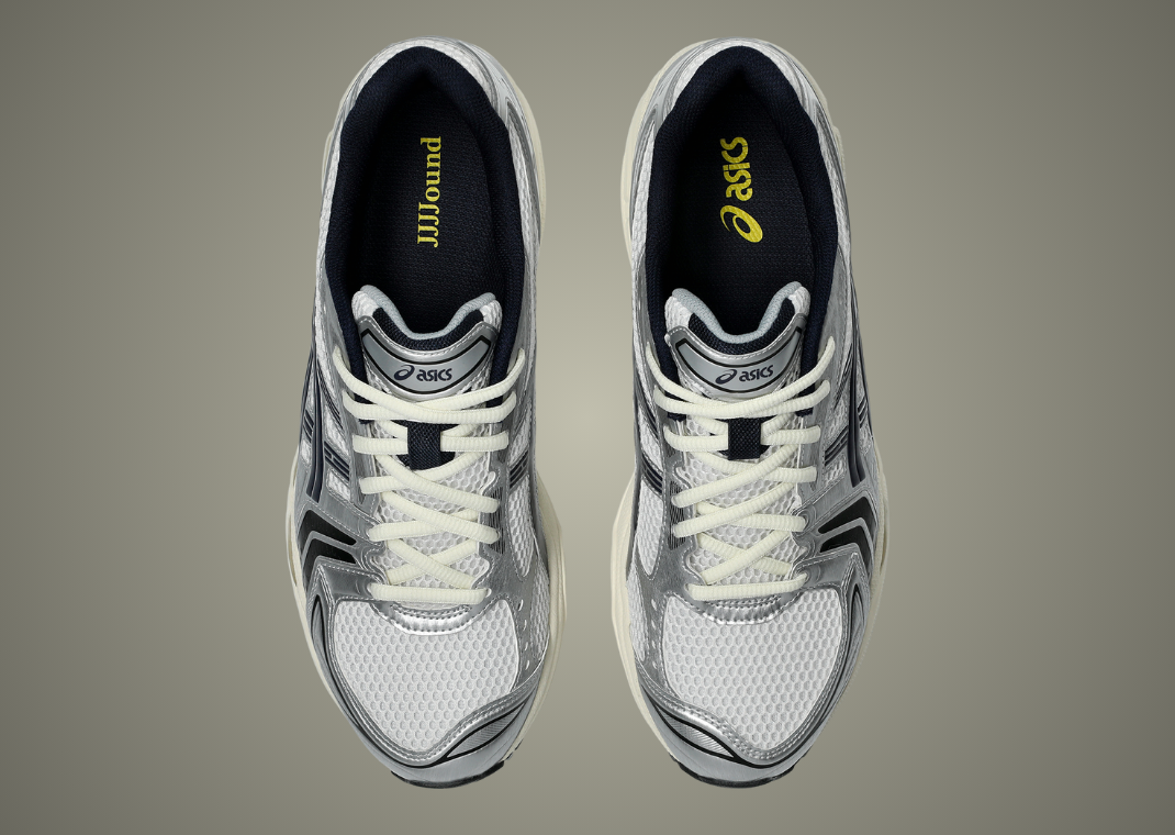 JJJJound x Asics Gel-Kayano 14 White Silver Black Top