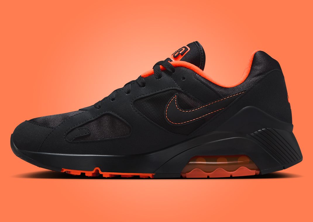 Nike Air 180 Black Hyper Crimson Medial