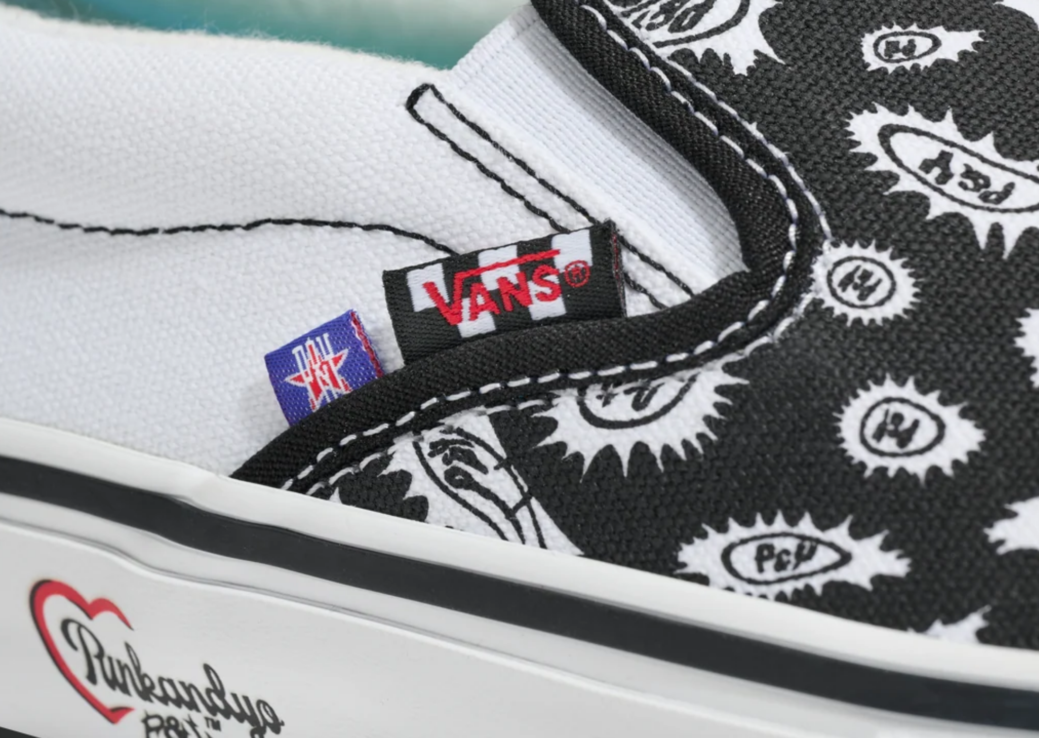 Punkandyo x Vans Classic Slip-On Black - Detail