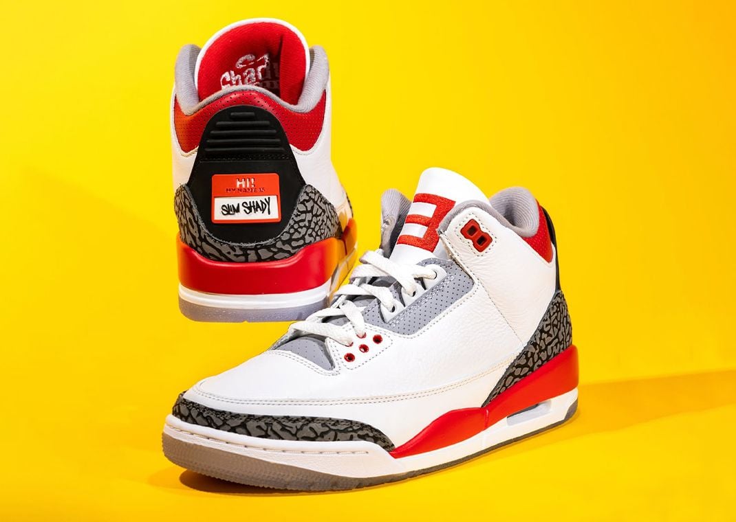 Eminem x Air Jordan 3 Fire Red Super Bowl LVI PE