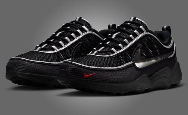 Nike Air Zoom Spiridon Black Metallic Silver